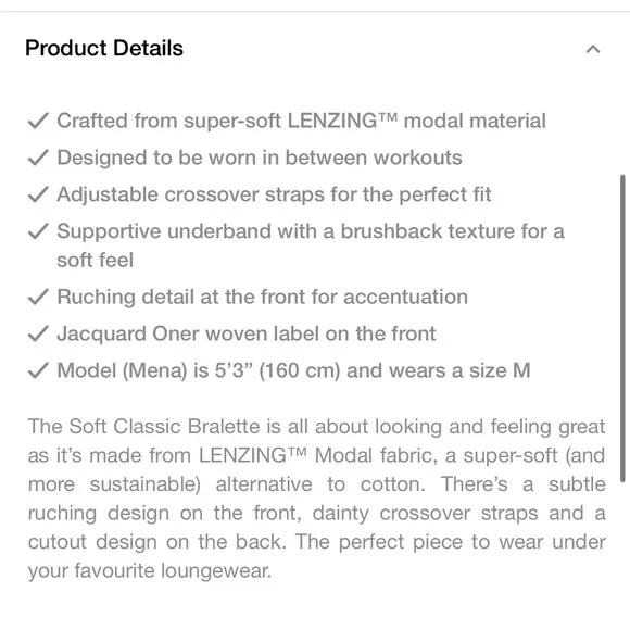 Oner Active Soft Classic Bralette Medium Black Light Gray and White Bundle Set - Picture 8 of 16